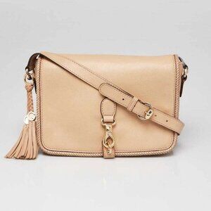 Gucci Beige Leather Marrakech Medium Flap Messenger Bag